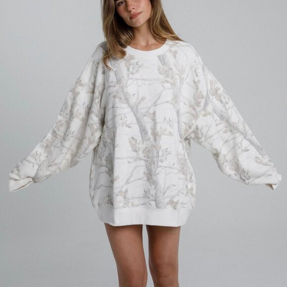 Dairy Boy Tops Dairy Boy Woodland Camo Pink Puff Crewneck Poshmark